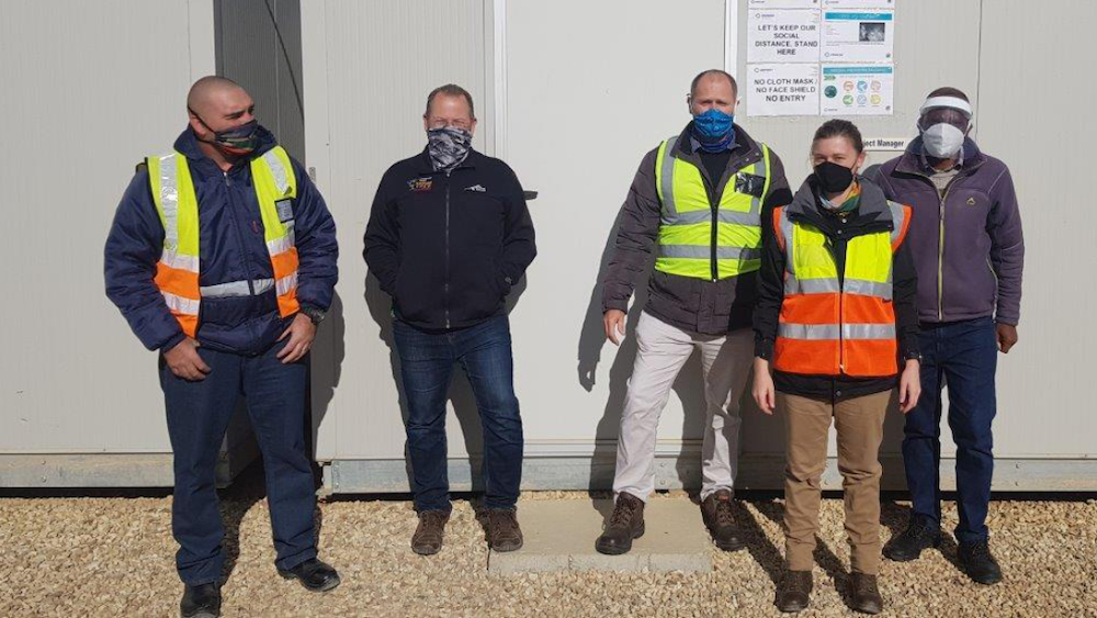 construction team in hi vis and ppe