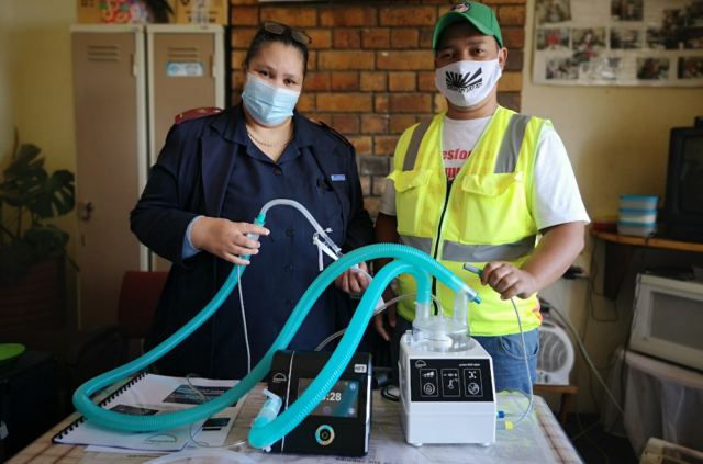 Nurses with Covid kit