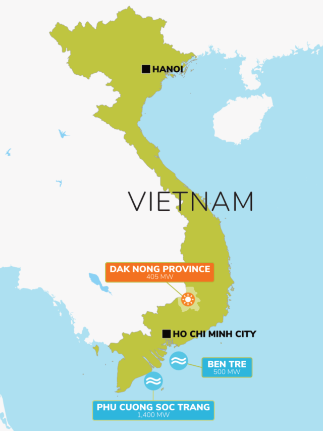 Map of Vietnam projects