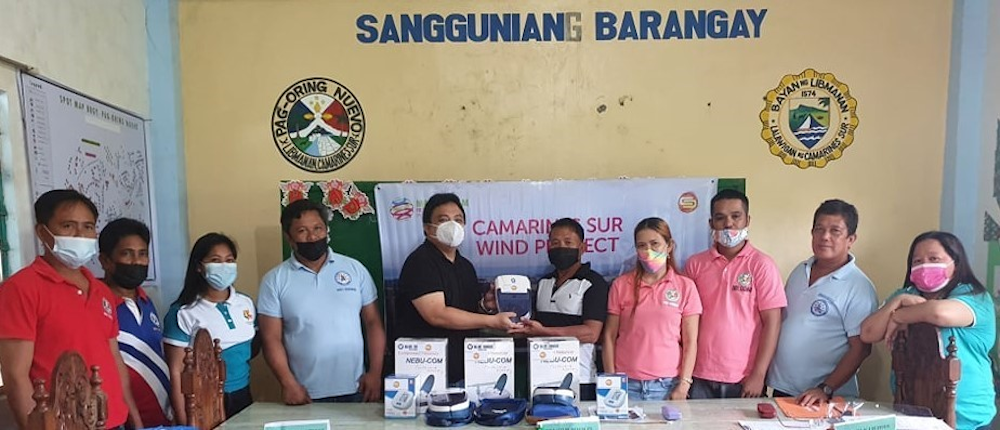 Nebulisers and Blood pressure monitors being provided to local community