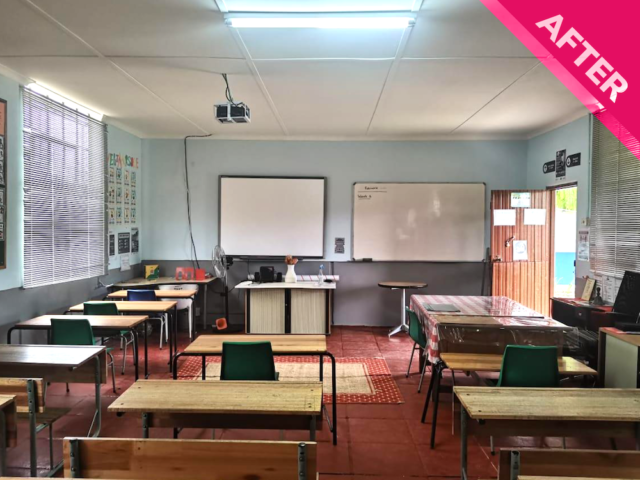 School classroom after renovations