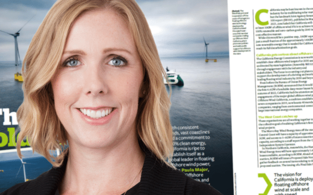 Mainstream US Offshore VP Paula Major and magazine article