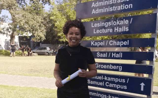 Bursary scheme student Linzay Cloete