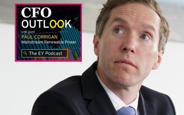 Mainstream CFO Paul Corrigan and EY Podcast logo
