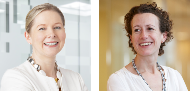 Mainstream CEO Mary Quaney, left, and Lucy Heintz of Actis