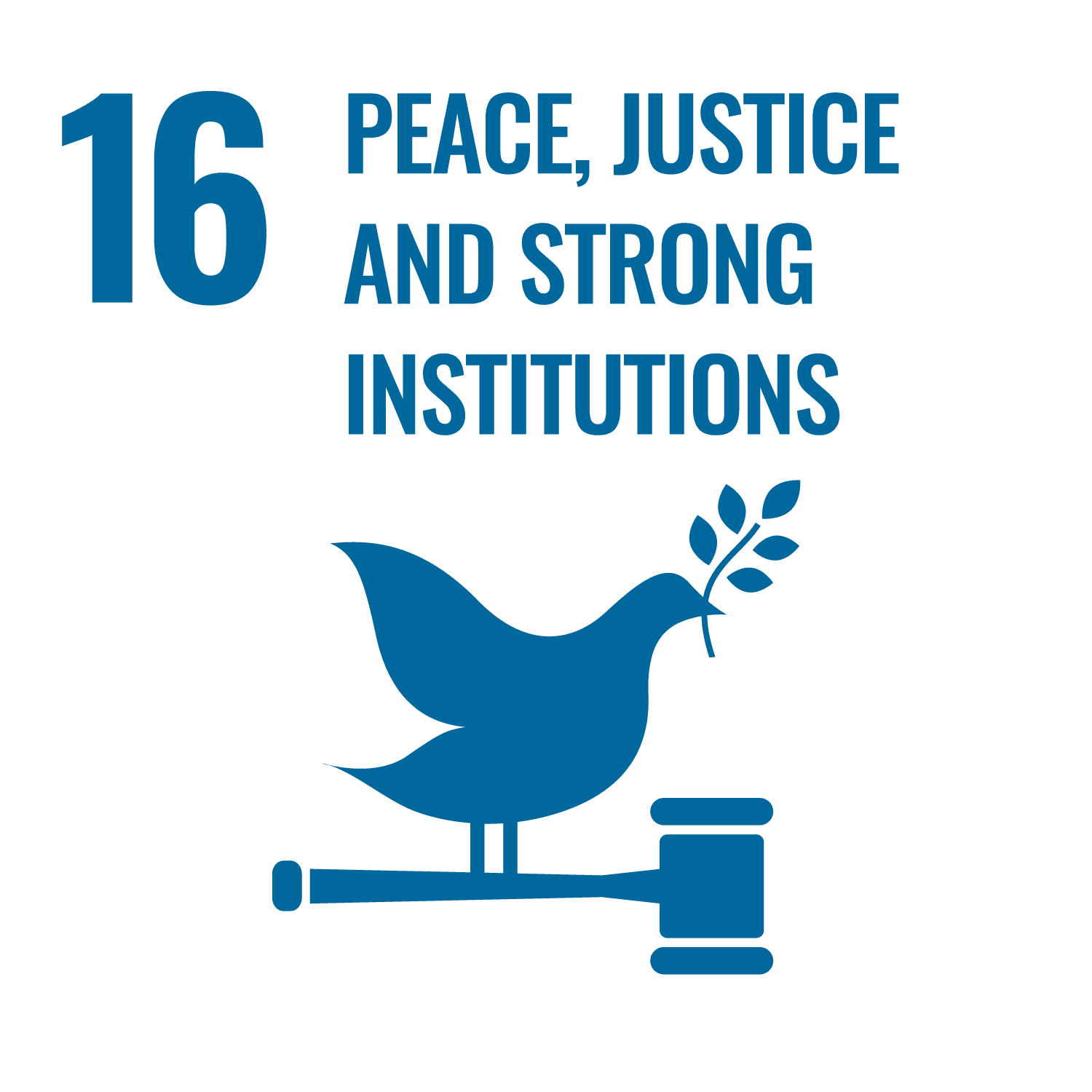 Sustainability - United Nations Sustainable Development Goal peace-justice and strong-institutions