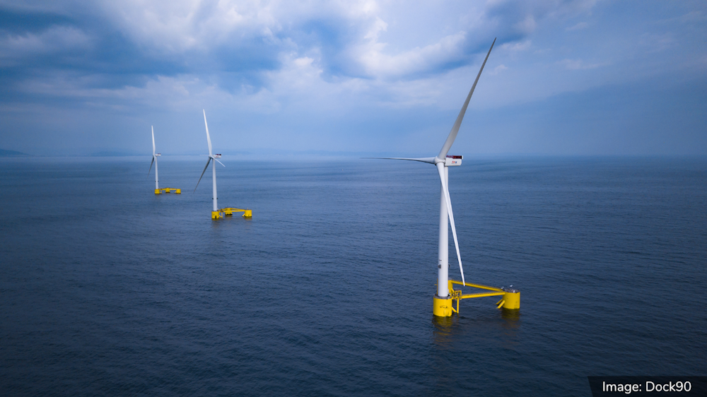 3 Floatinf Offshore Wind turbines